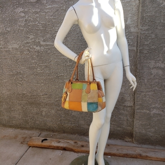 FOSSIL MULTI-COLOR STITCHED‎ PATCHWORK TRIPLE - Picture 7 of 15